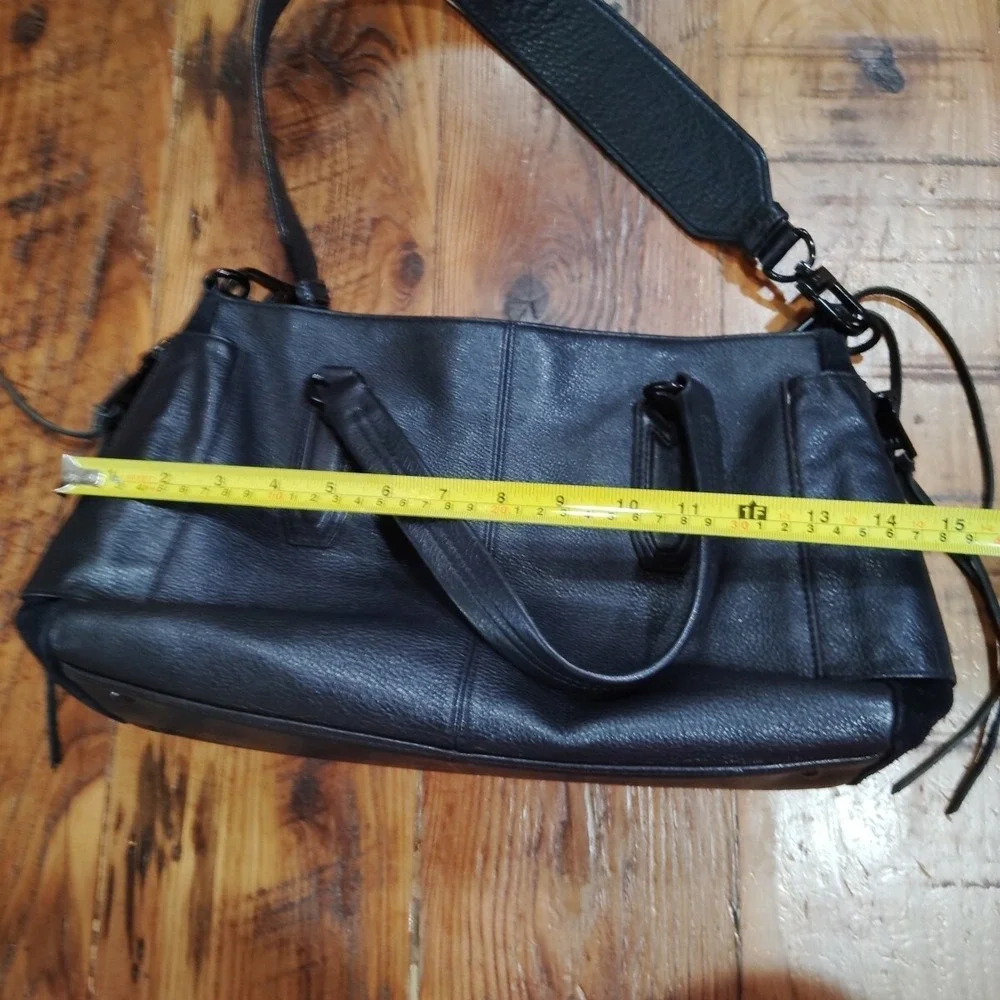 Aimee Kestenberg Lennox Satchel in Black Leather Handbag